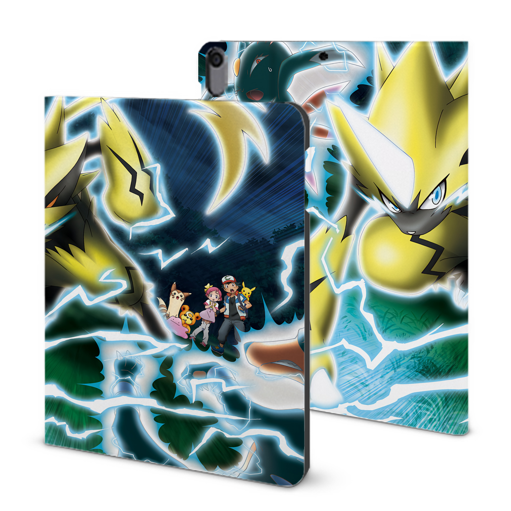 （画像用） ポケットモンスター Pokémon IPad ケース ブック型 PUレザー TPU 耐衝撃 軽量 薄型 ペン収納なし 全面保護 IPad 各モデル対応